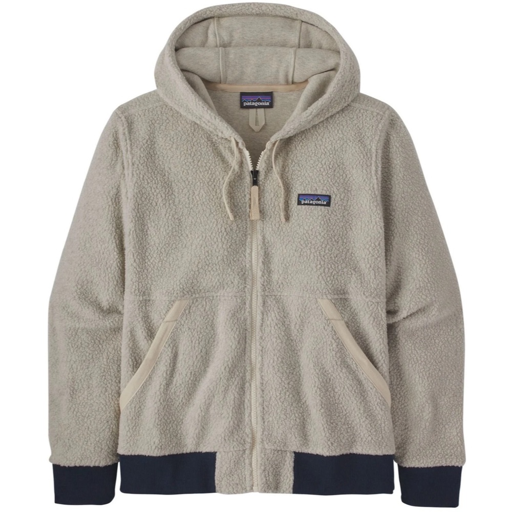 Patagonia Women's Shearling Fleece Hoody Jacket (Natural/Tan) - Size XS